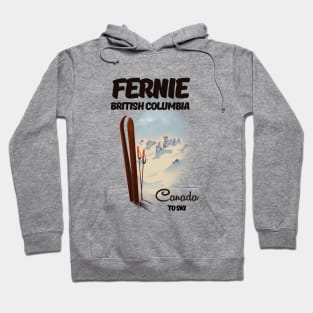 Fernie British Columbia winter ski Hoodie